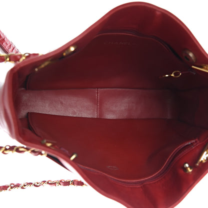 Chanel Lambskin Quilted Tote Red 5 of 13