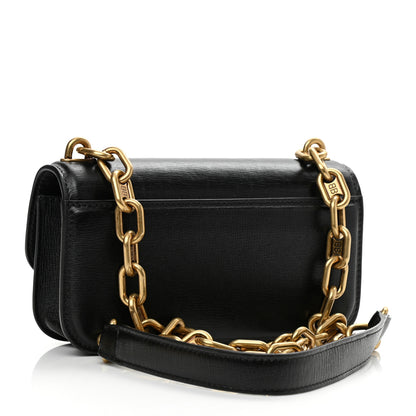 Balenciaga Calfskin Stripe Embossed Gossip Chain Bag XS Black 3 of 9
