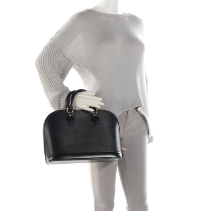 Louis Vuitton Epi Alma PM Black 2 of 8