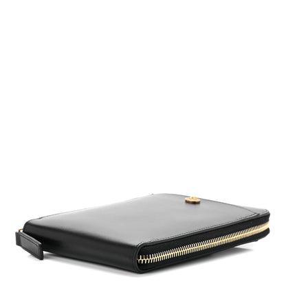 Versace Calfskin La Medusa Zip Around Lanyard Pouch Black 8 of 10