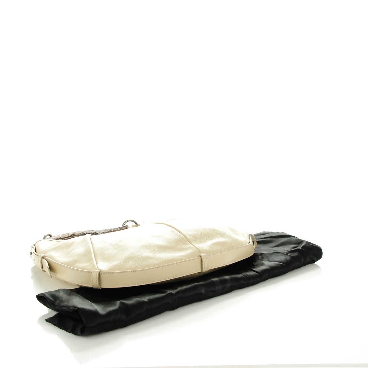 Calfskin Mombasa Horn Hobo Off White
