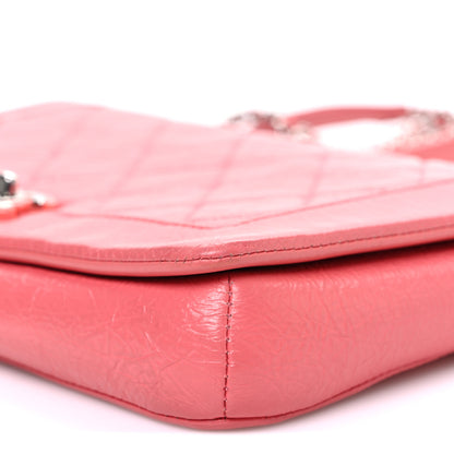 Chanel Crumpled Calfskin Quilted Bi Vintage Small Single Flap Pink 10 of 10