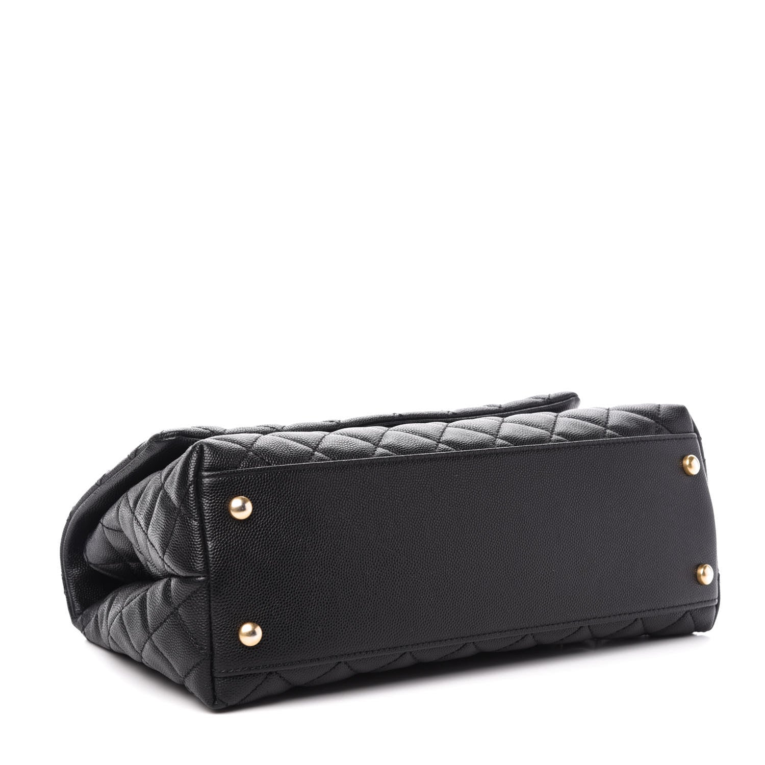 Chanel Caviar Quilted Small Coco Handle Flap Black 4 of 11