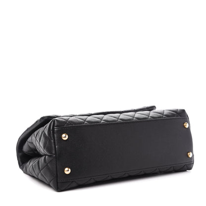Chanel Caviar Quilted Small Coco Handle Flap Black 4 of 11