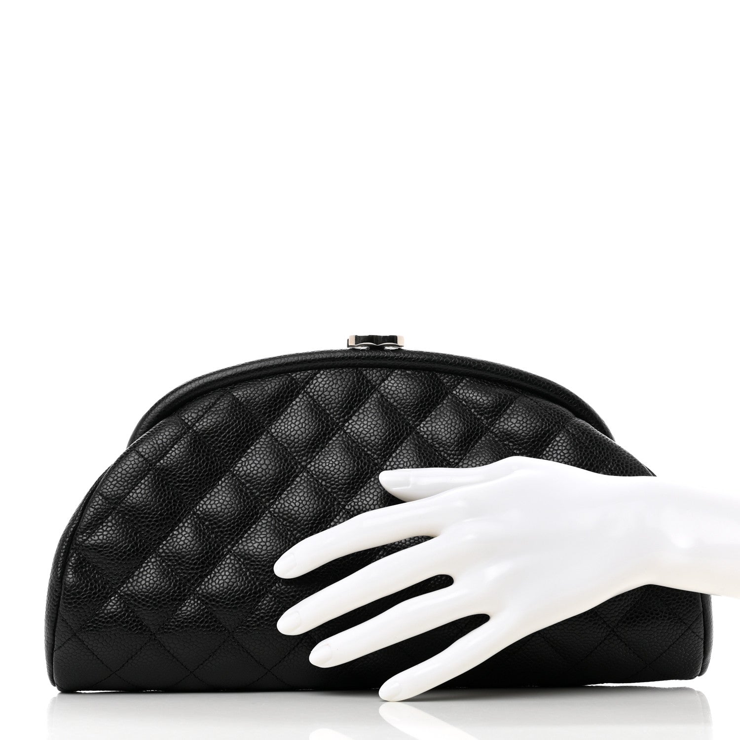 Chanel Caviar Quilted Timeless Clutch Black 2 of 7
