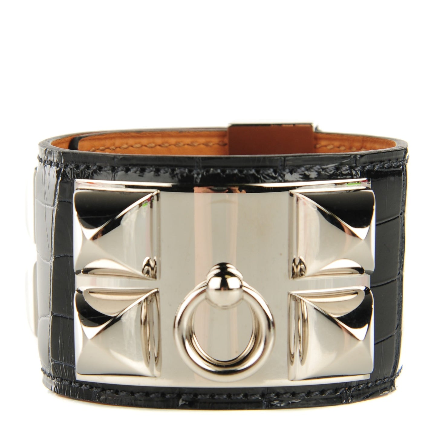 Shiny Alligator Collier De Chien CDC S Bracelet Bleu Marine