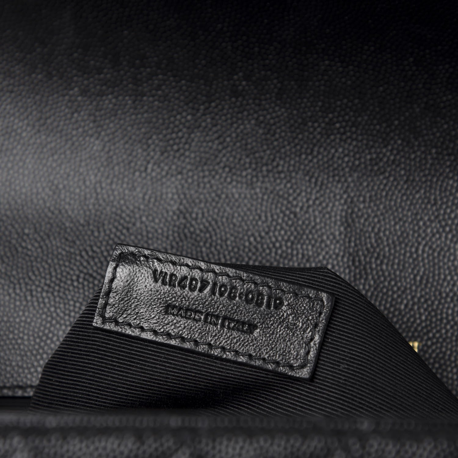Saint Laurent Grain De Poudre Textured Mixed Matelasse Large Triquilt Monogram Satchel Black 10 of 12