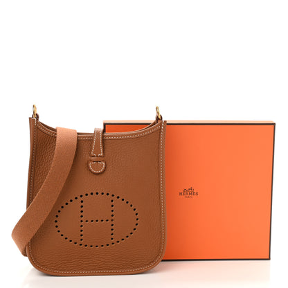 Hermes Taurillon Clemence Evelyne TPM Gold 11 of 11