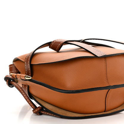 Loewe Grained Calfskin Small Gate Crossbody Bag Caramel Pecan 8 of 9