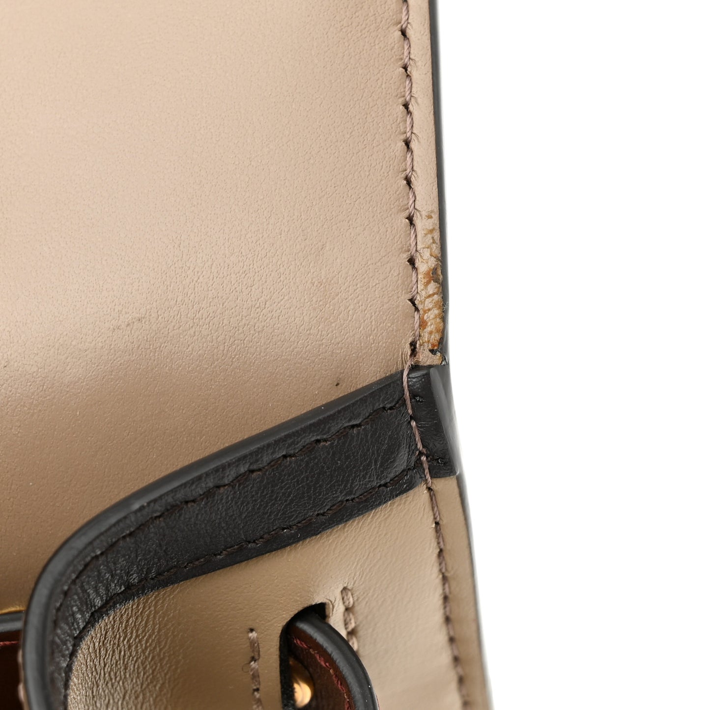 Calfskin Small Two Handle Title Bag Tan Brown