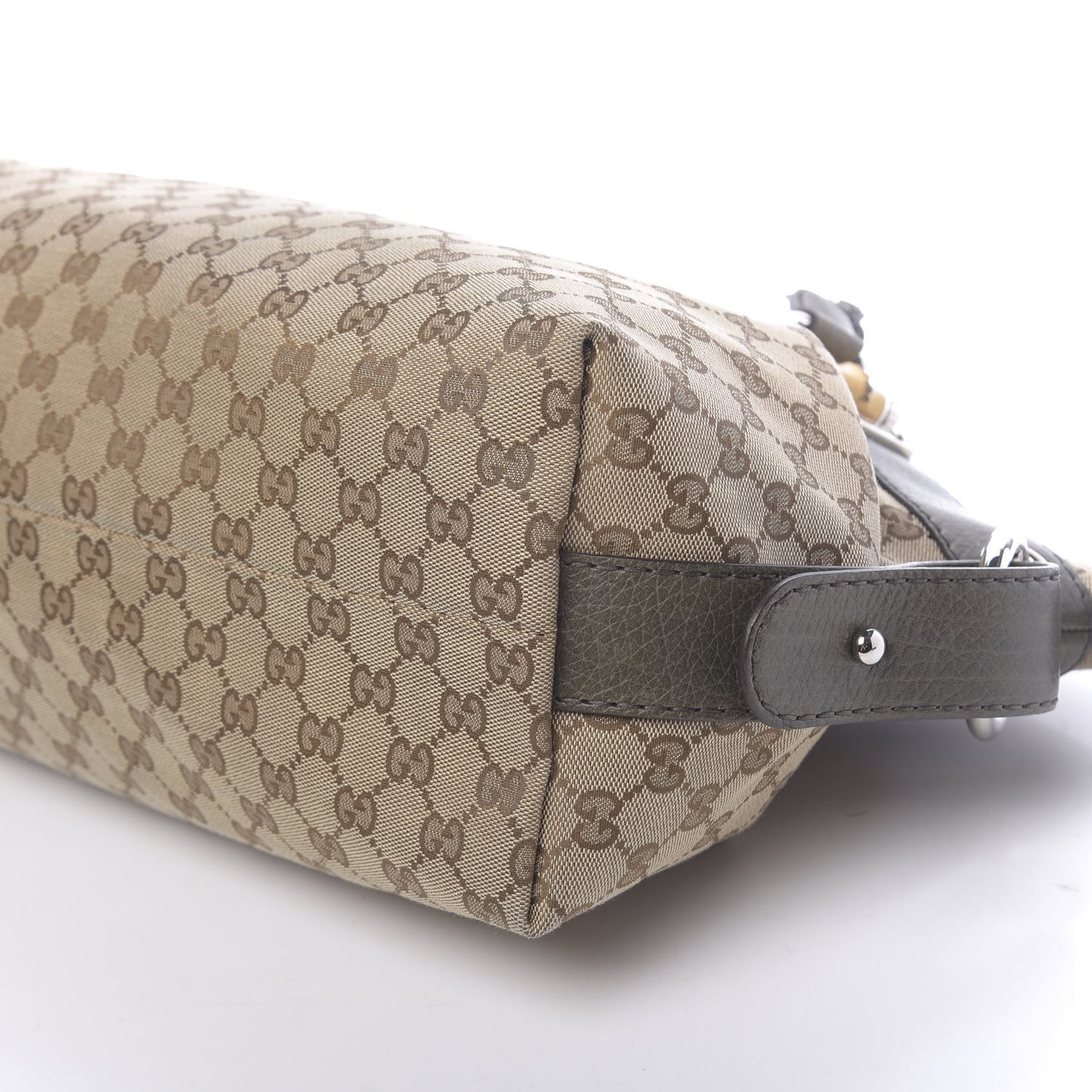 Monogram Bamboo Bar Medium Tote Olive