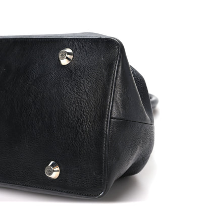 Christian Dior Calfskin Buckle Frame Satchel Black 10 of 10