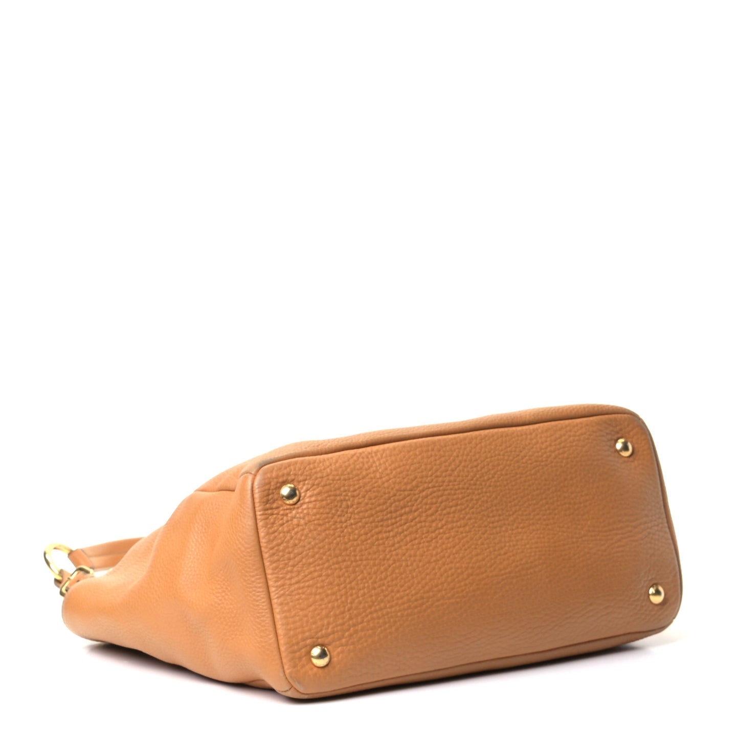 Vitello Daino Side Pocket Hobo Caramel