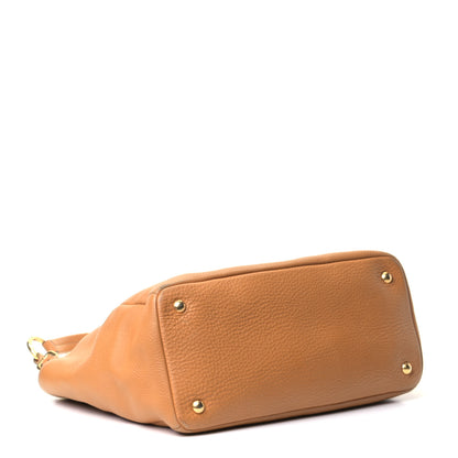 Prada Vitello Daino Side Pocket Hobo Caramel 3 of 6