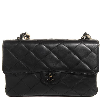 Chanel Lambskin Bekko Resin Medium Single Flap Black 1 of 8