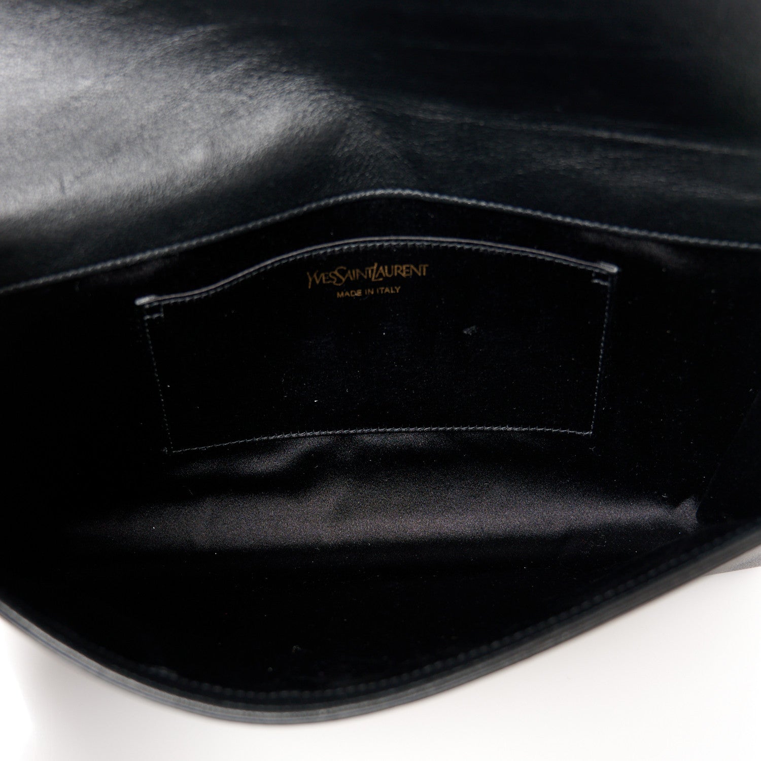 Saint Laurent Goatskin Monogram Large Belle De Jour Clutch Black 5 of 8