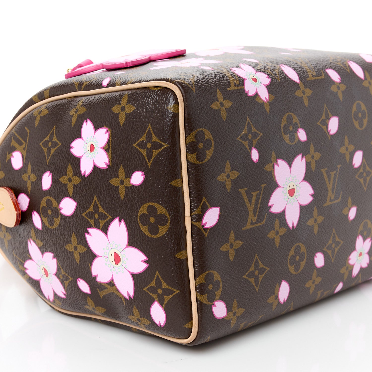 Louis Vuitton LV X TM Monogram Cherry Blossom Speedy Bandouliere 25 Sakura Brown 11 of 12