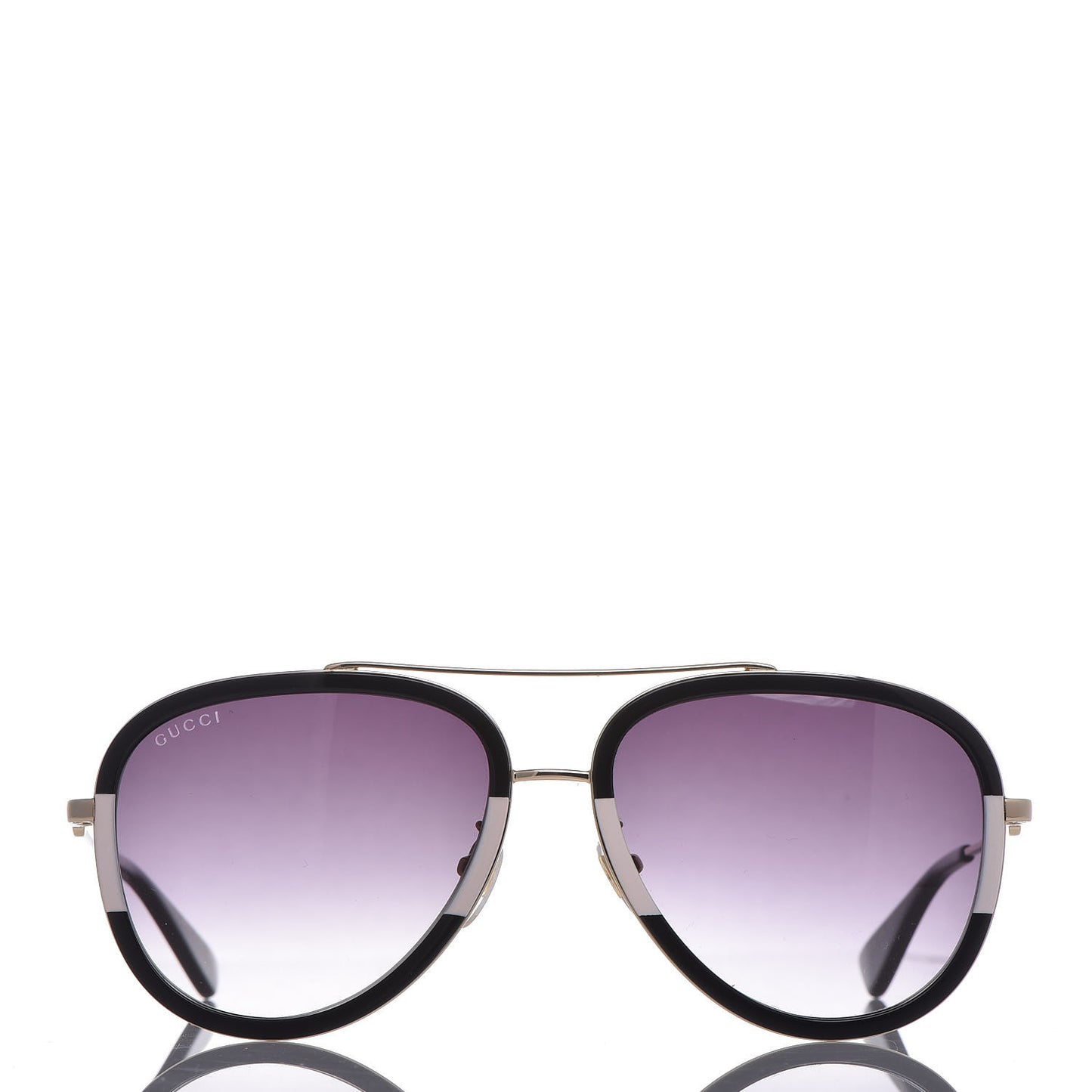 Aviator Sunglasses GG0062S Black White