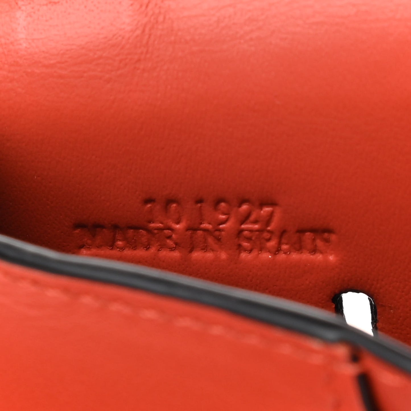Soft Calfskin Heel Bag Vermillion
