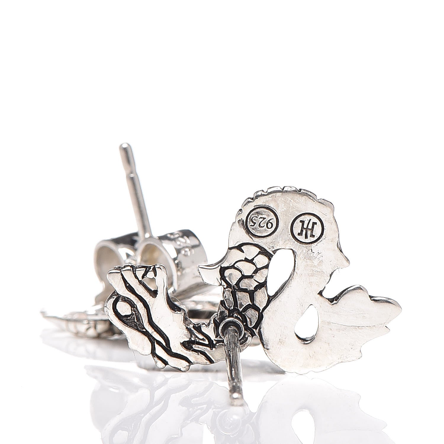 John Hardy Sterling Silver Naga Post Earrings 4 of 4