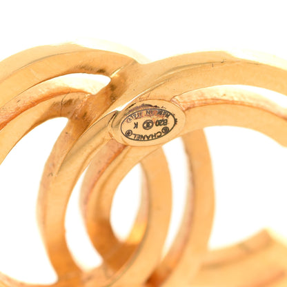 Chanel Metal Obazine CC Earrings Gold 4 of 5