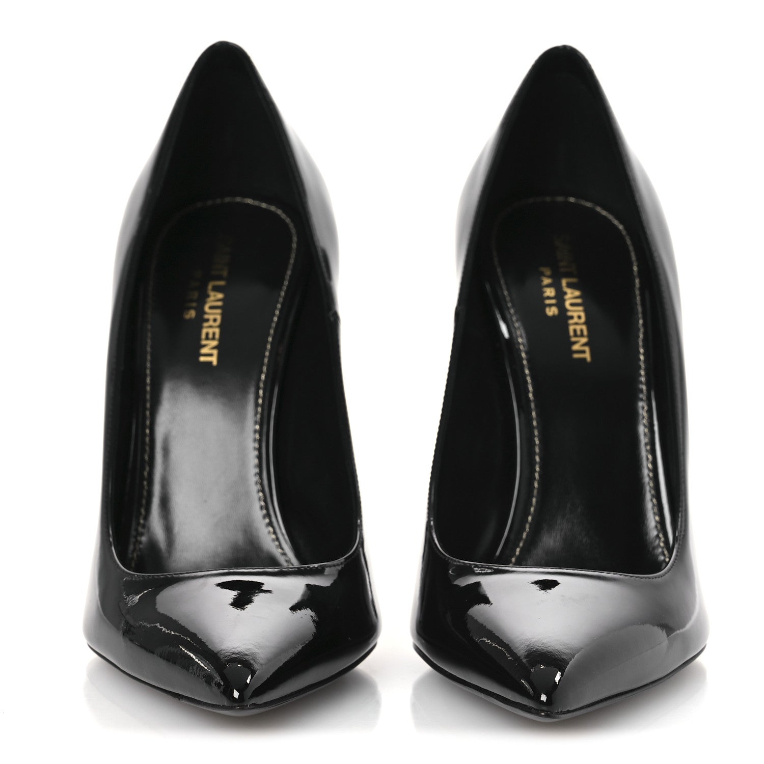 Saint Laurent Patent Calfskin Opyum 110 Pumps 40 Black 3 of 11