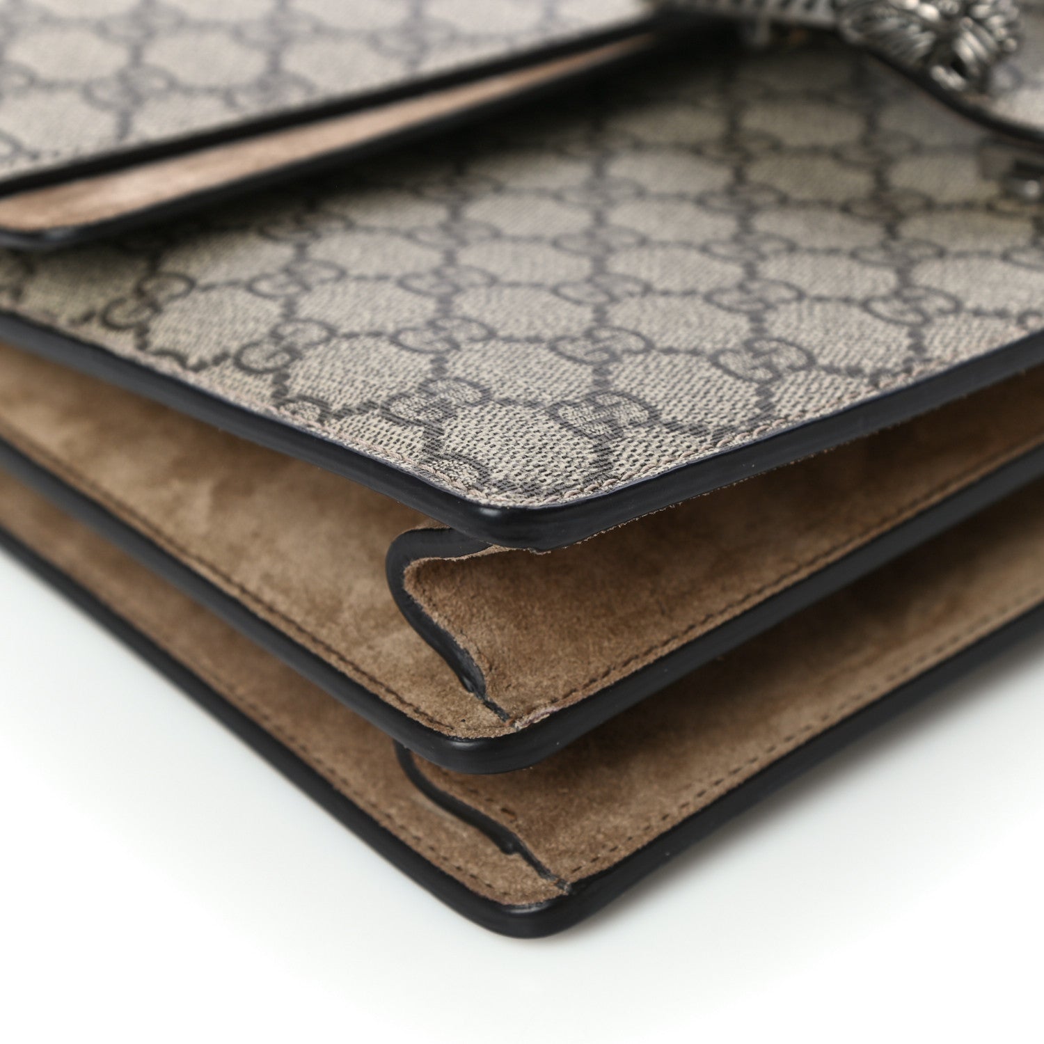Gucci GG Supreme Monogram Medium Dionysus Shoulder Bag Taupe 9 of 19