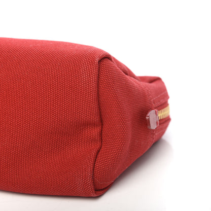 Prada Canvas Canapa Logo Pouch Rosso 10 of 10