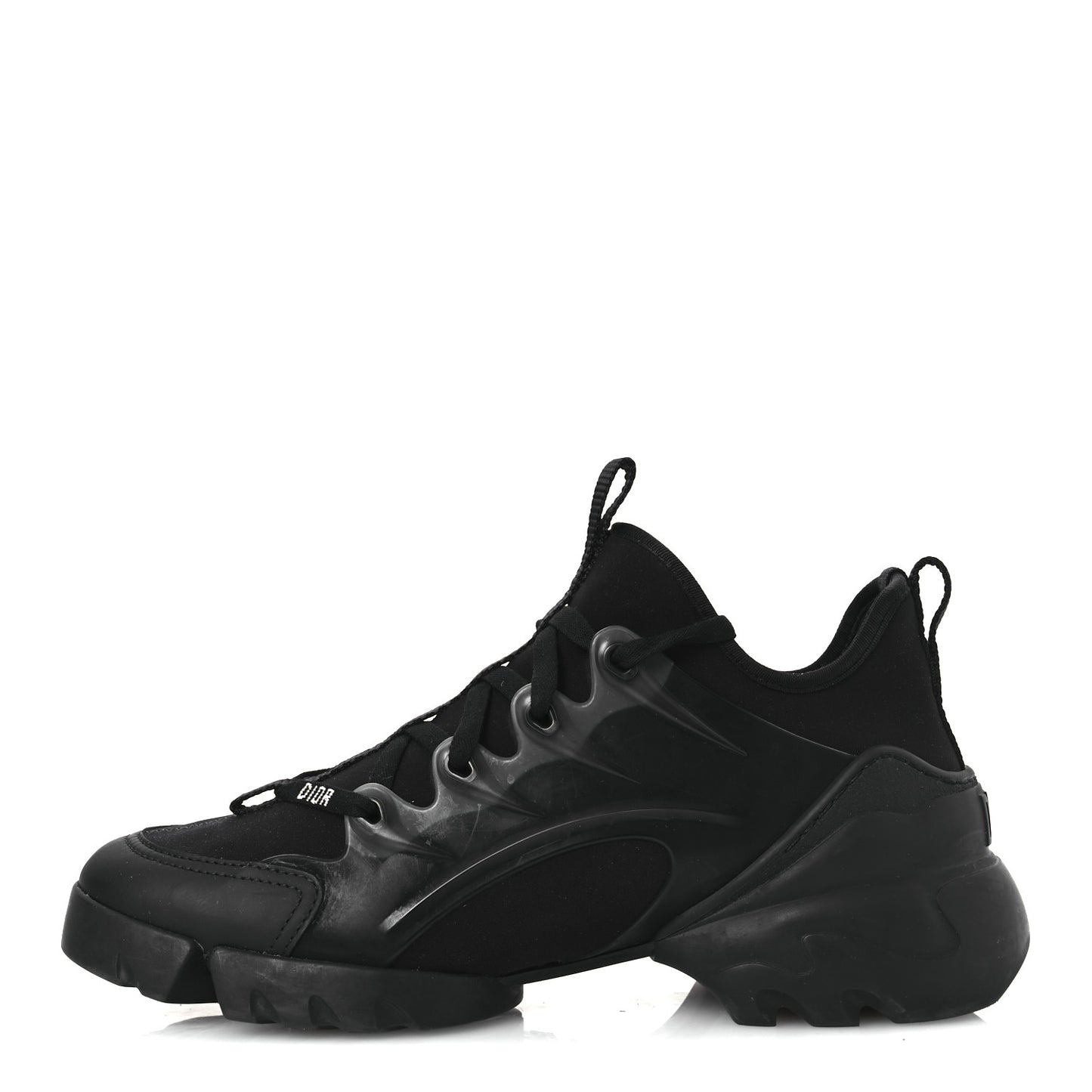Neoprene Rubber Womens D-Connect Sneakers 37.5 Black