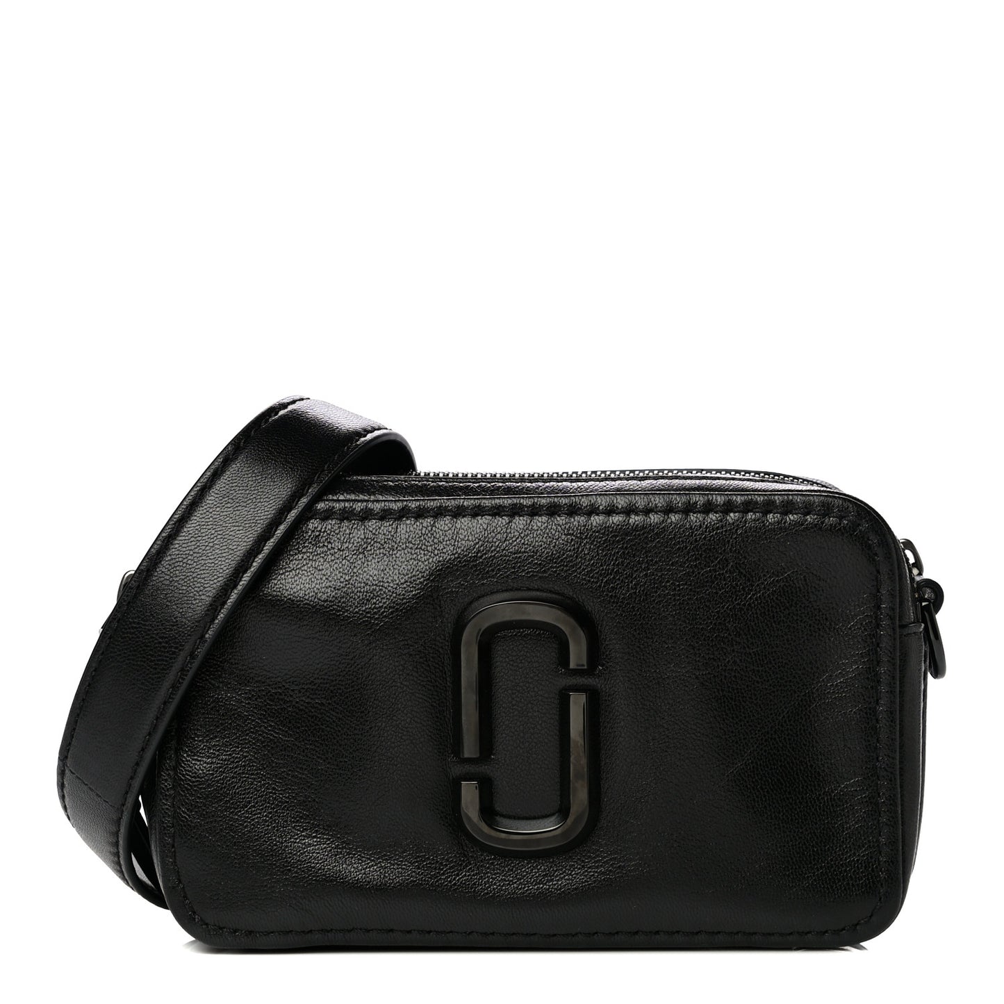 Supple Natural Grain Calfskin The Softshot 21 Bag Black