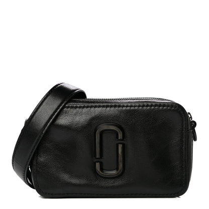 Marc Jacobs Supple Natural Grain Calfskin The Softshot 21 Bag Black 1 of 12