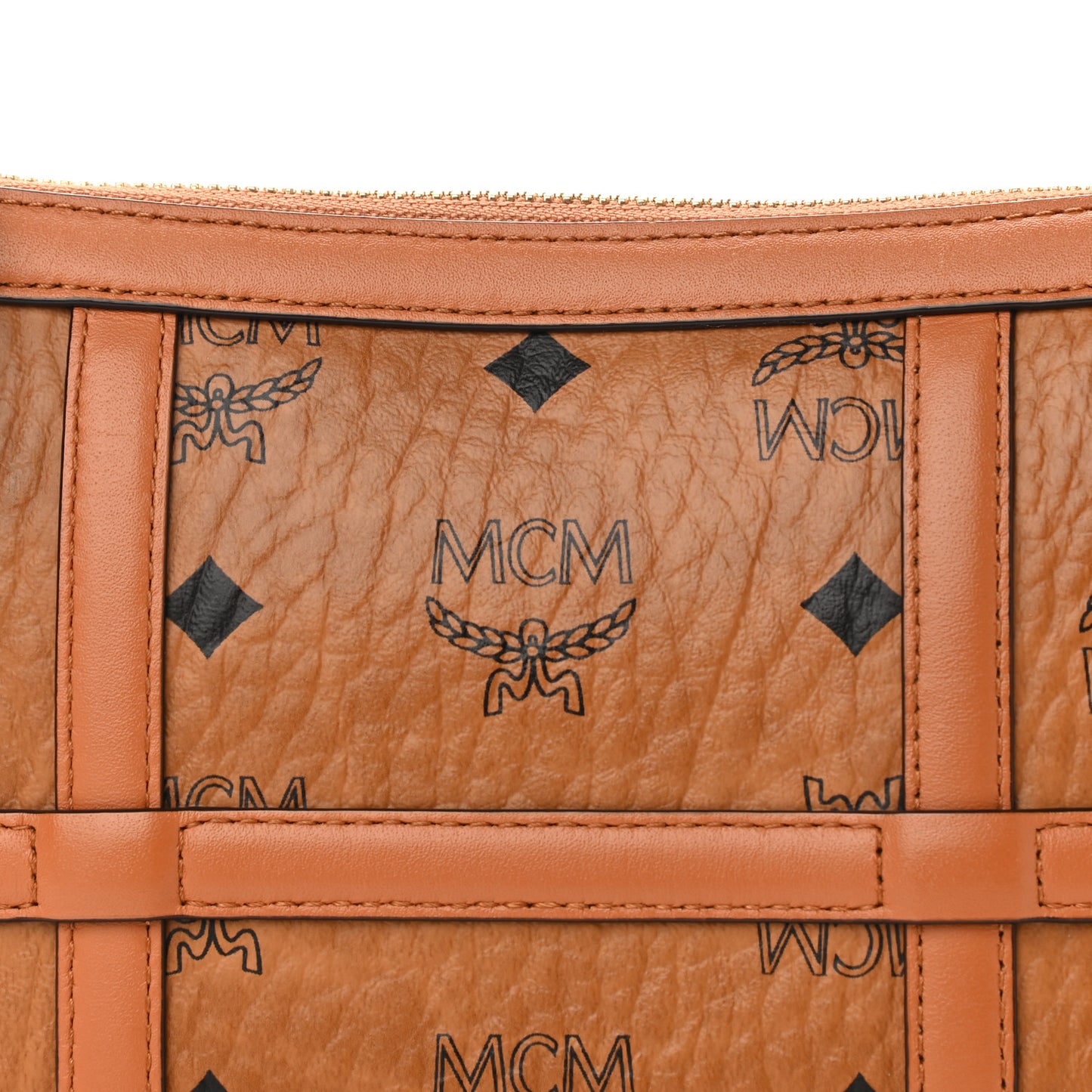 Visetos Mini Aren Chain Crossbody Bag Cognac