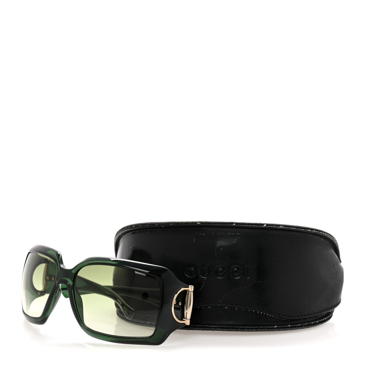 Gucci Acetate Horsebit Sunglasses 2562/S Green 7 of 7