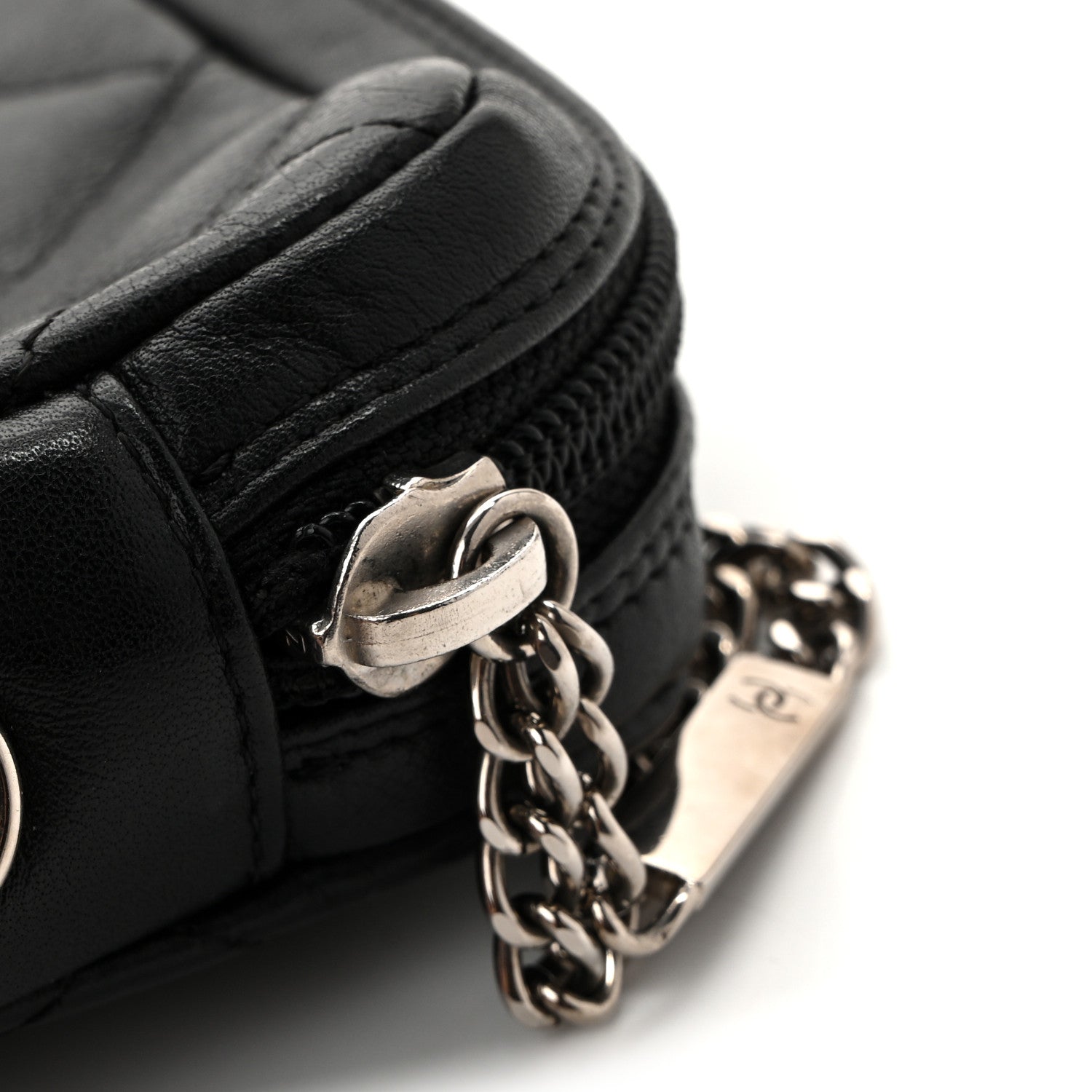 Chanel Calfskin Quilted Medium Cambon Messenger Black White 14 of 15