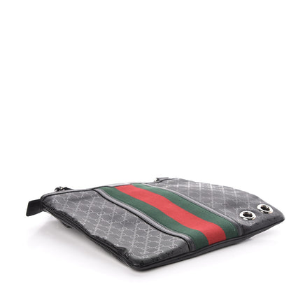 Gucci Imprime Monogram Web Medium 500 by Gucci Flat Messenger Bag Black 4 of 11