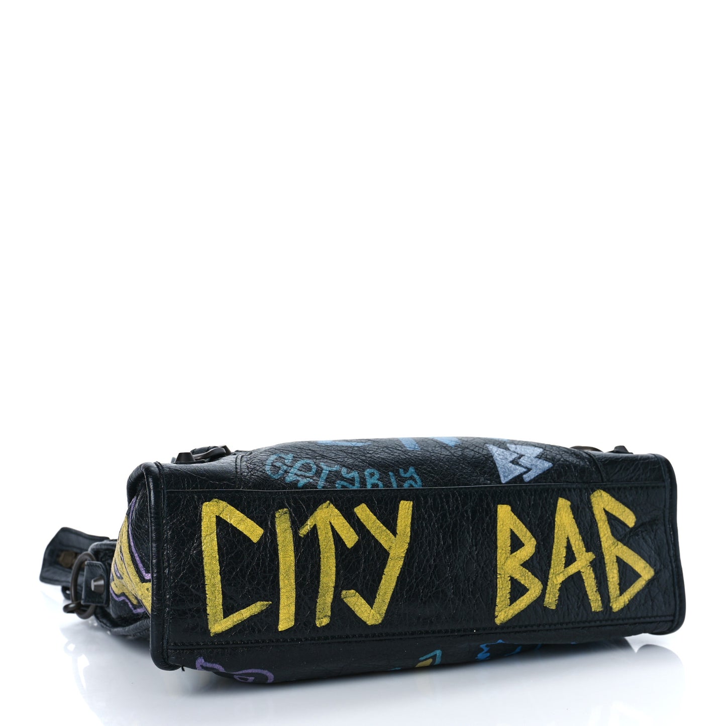 Agneau Graffiti All Over Classic Hardware S City Black Multicolor
