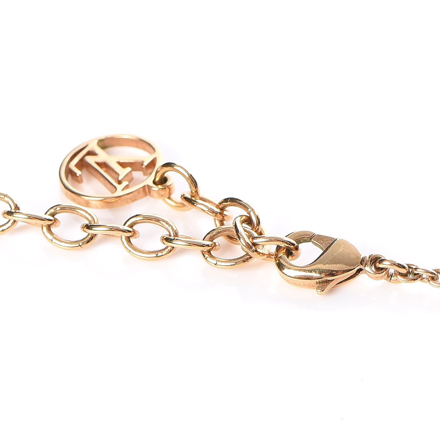 Louis Vuitton Essential V Necklace Gold 7 of 7