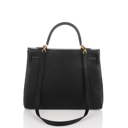 Hermes Togo Kelly Retourne 35 Black 7 of 23