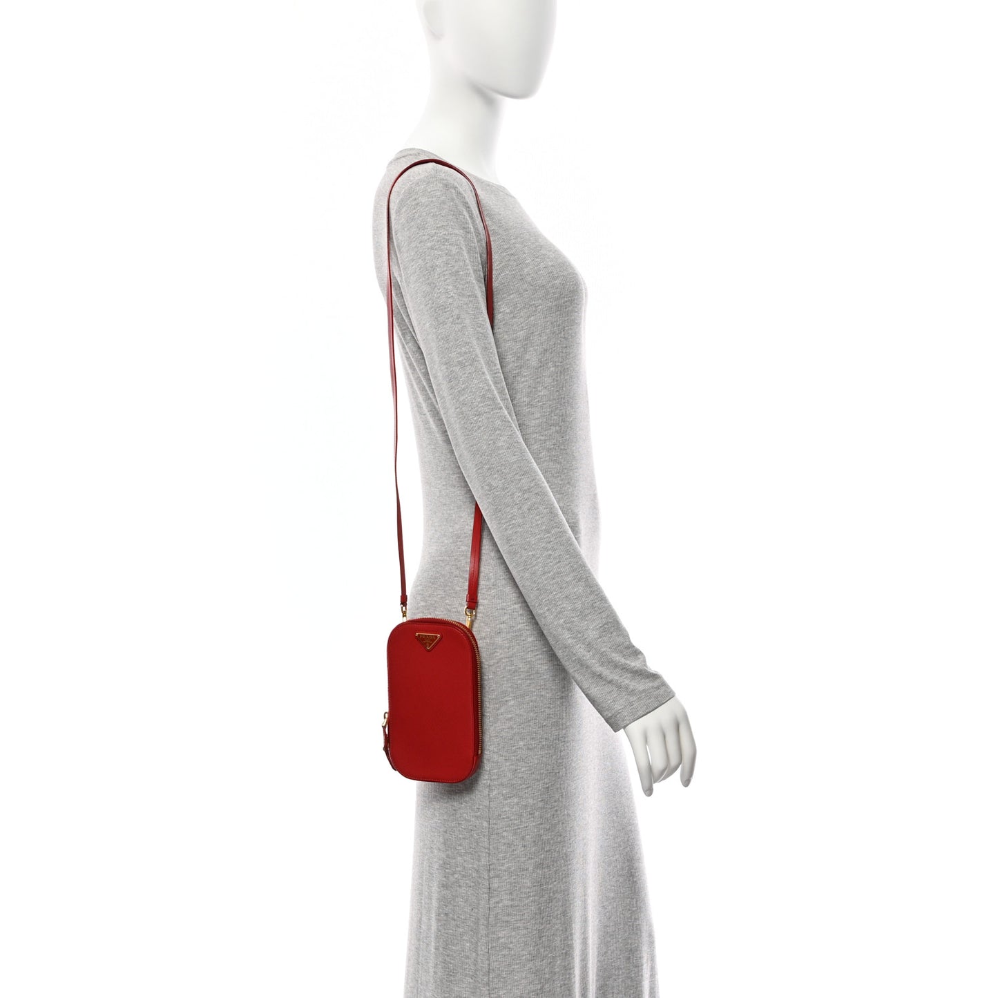 Saffiano Mini Crossbody Bag Red