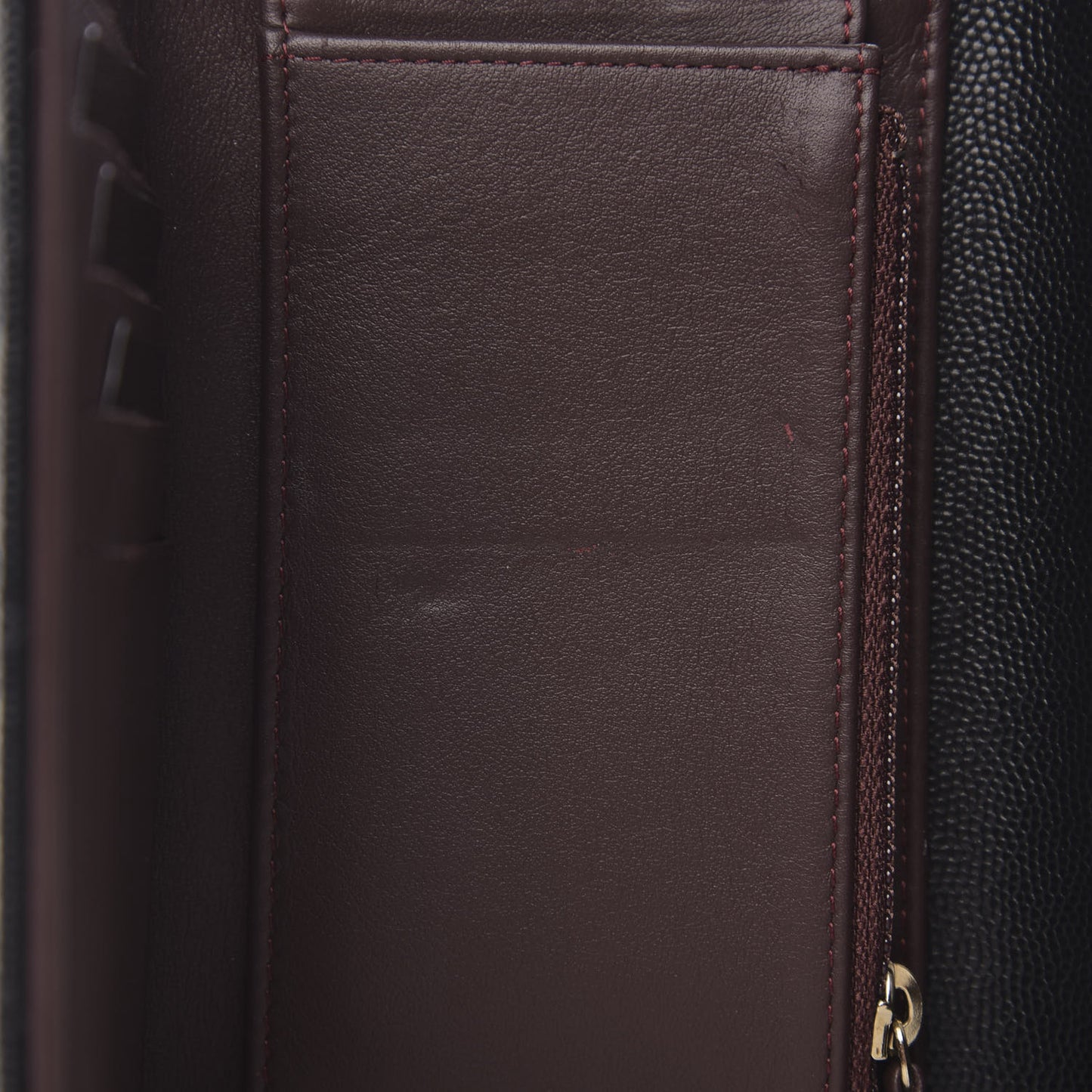 Caviar Quilted Medium Flap Wallet Black