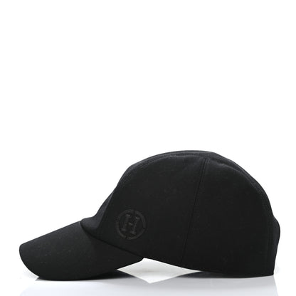 Hermes Cotton Miles H Circle Hat 59 Black 4 of 8