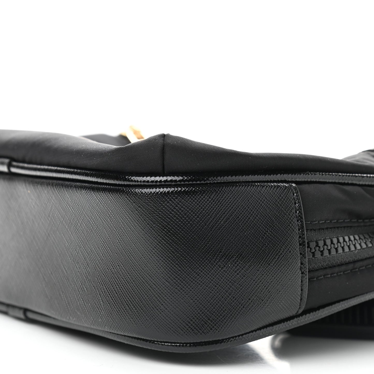 Nylon Logo Belt Bag Black