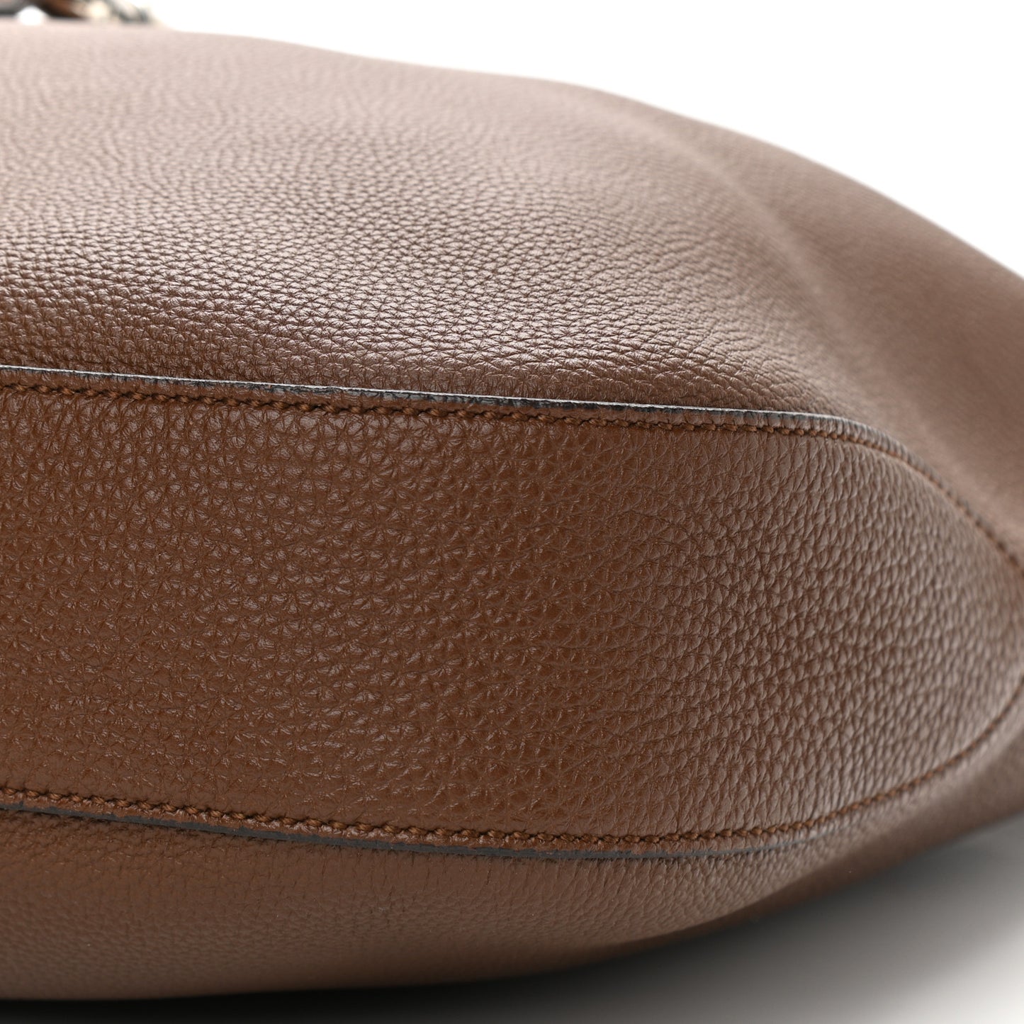Soft Grained Calfskin Large Jackie Hobo Nut Brown