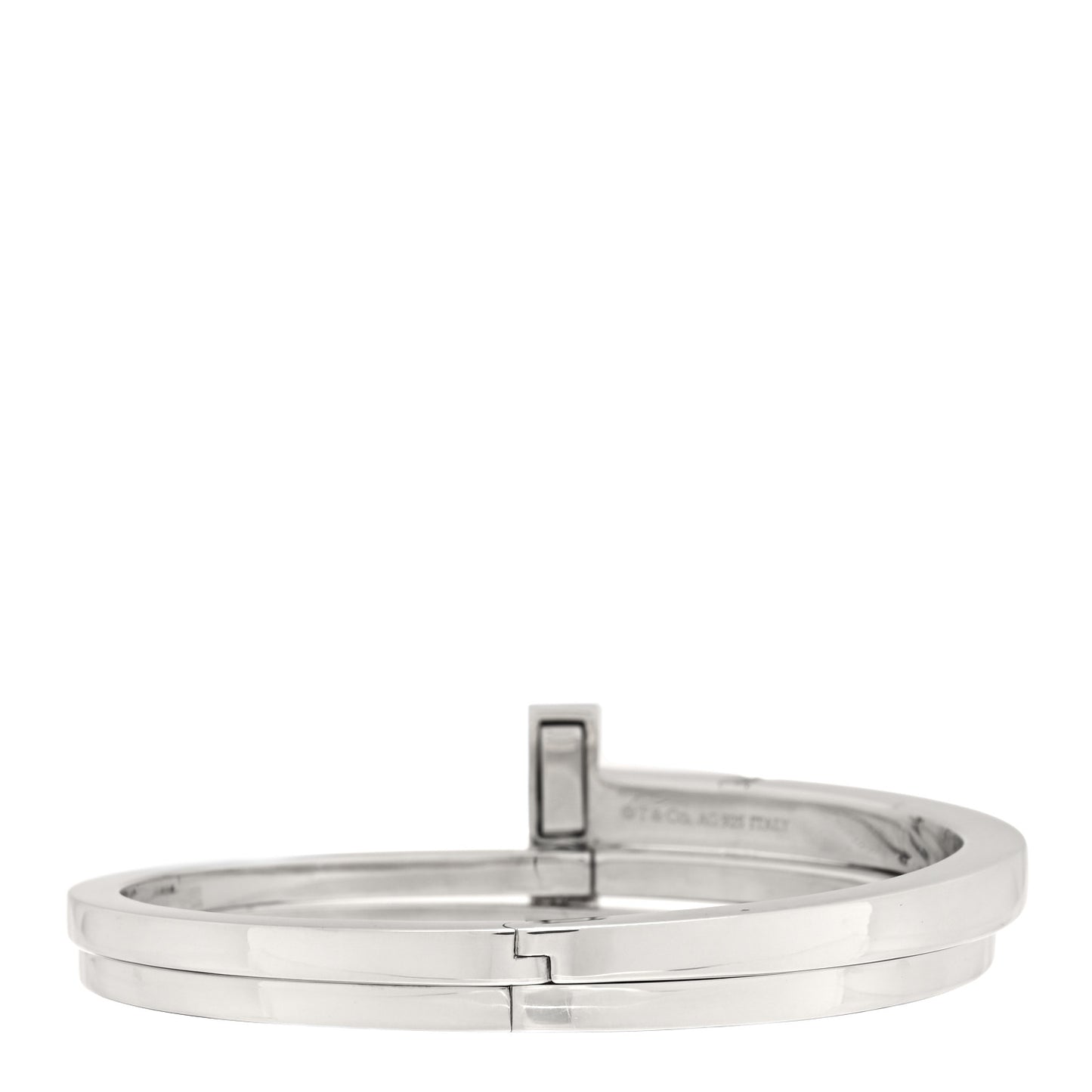 Sterling Silver Diamond T Square Wrap Bracelet