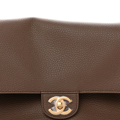 Chanel Grained Calfskin Small Souplissimo Maxi Flap Light Brown 8 of 11