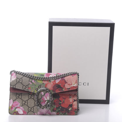 Gucci GG Supreme Monogram Blooms Super Mini Dionysus Shoulder Bag Beige Multicolor Dry Rose 10 of 10