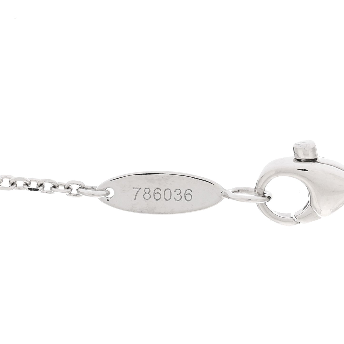 Platinum Diamond Ruby HW Logo Pendant Necklace