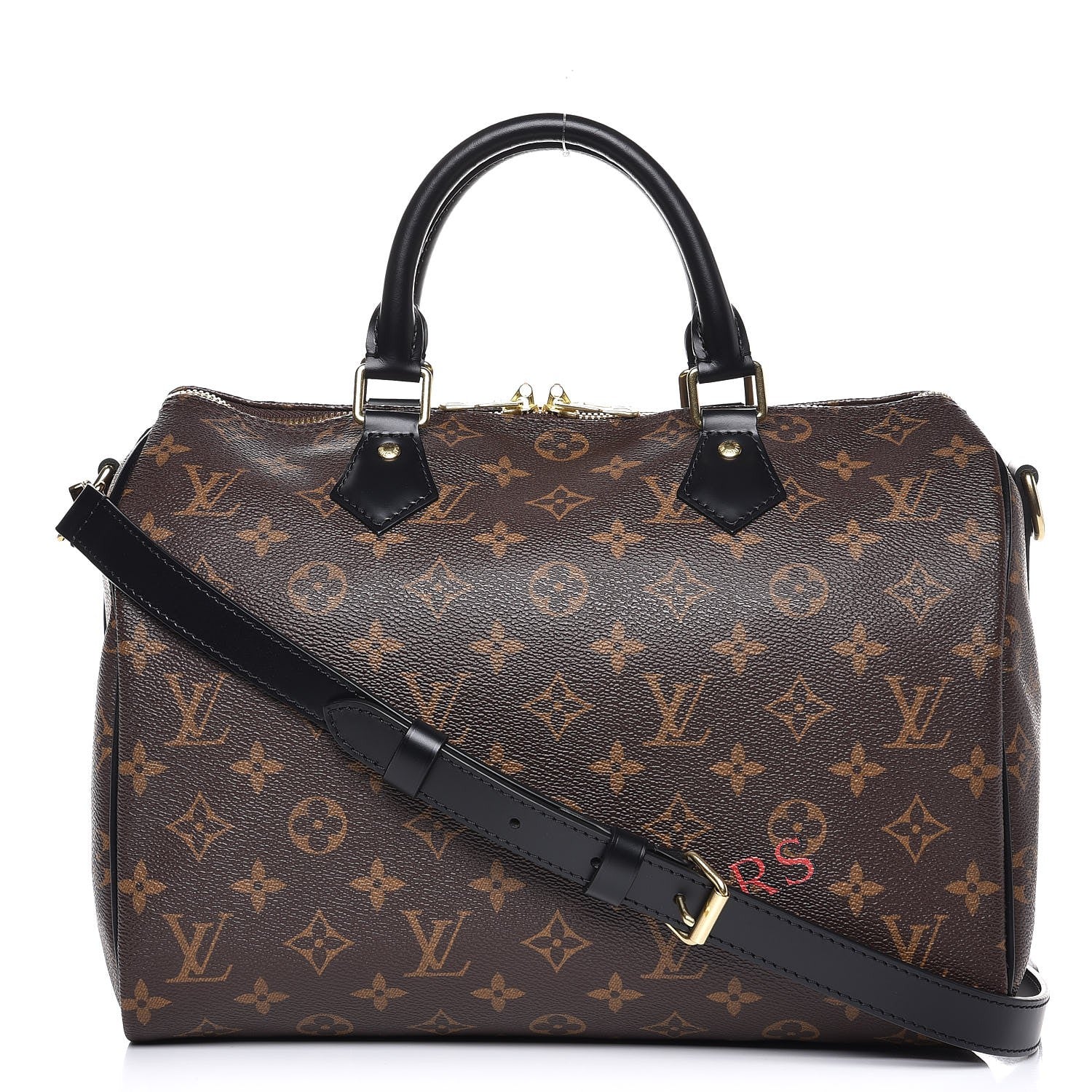 Louis Vuitton Monogram My World Tour Speedy Bandouliere 30 Black 1 of 12