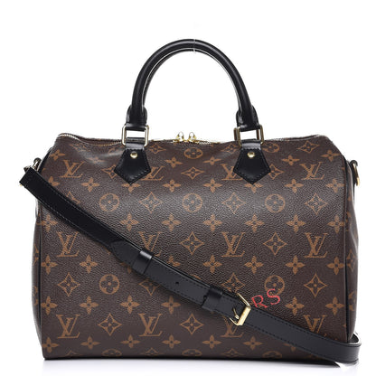 Louis Vuitton Monogram My World Tour Speedy Bandouliere 30 Black 1 of 12