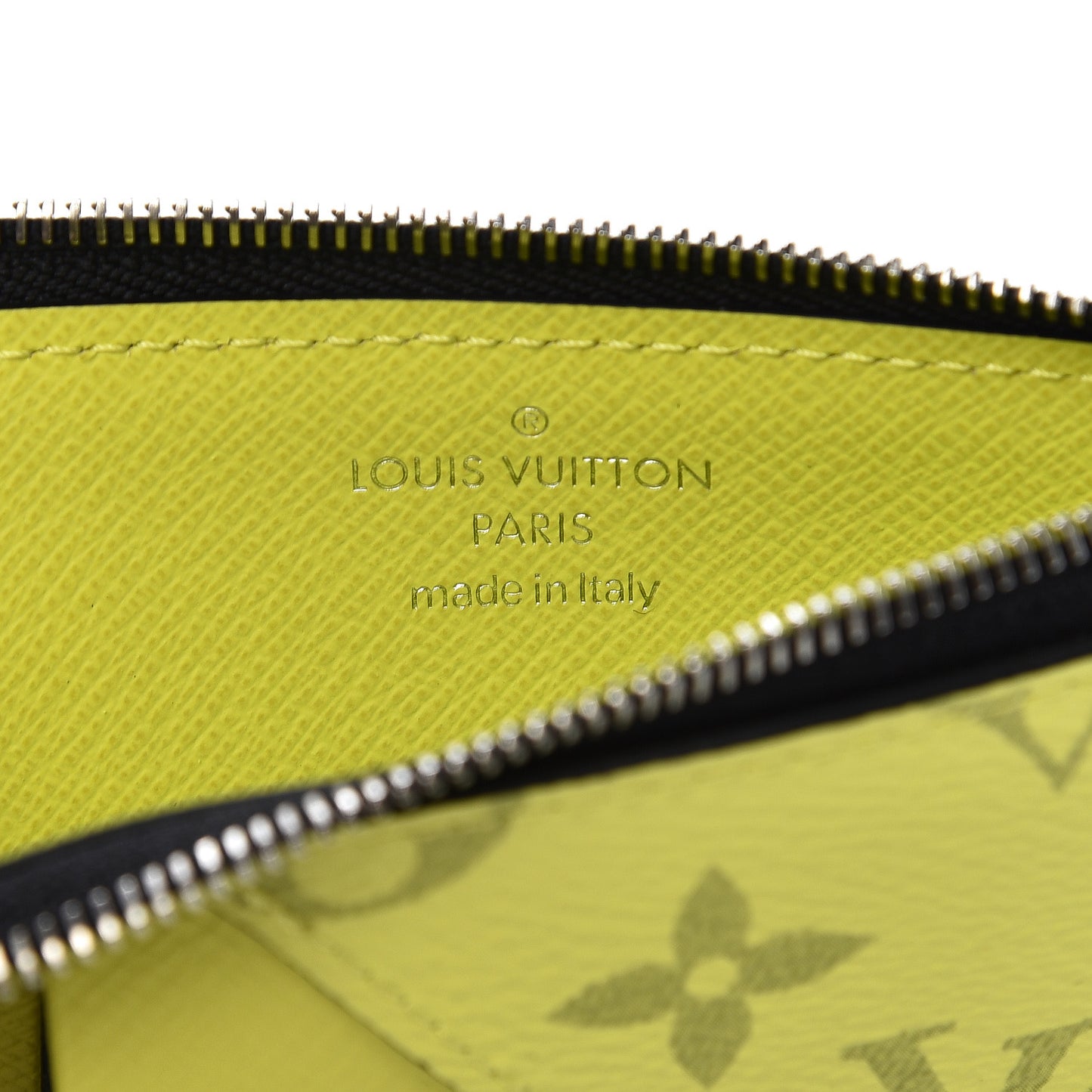 Monogram Taiga Coin Card Holder Yellow